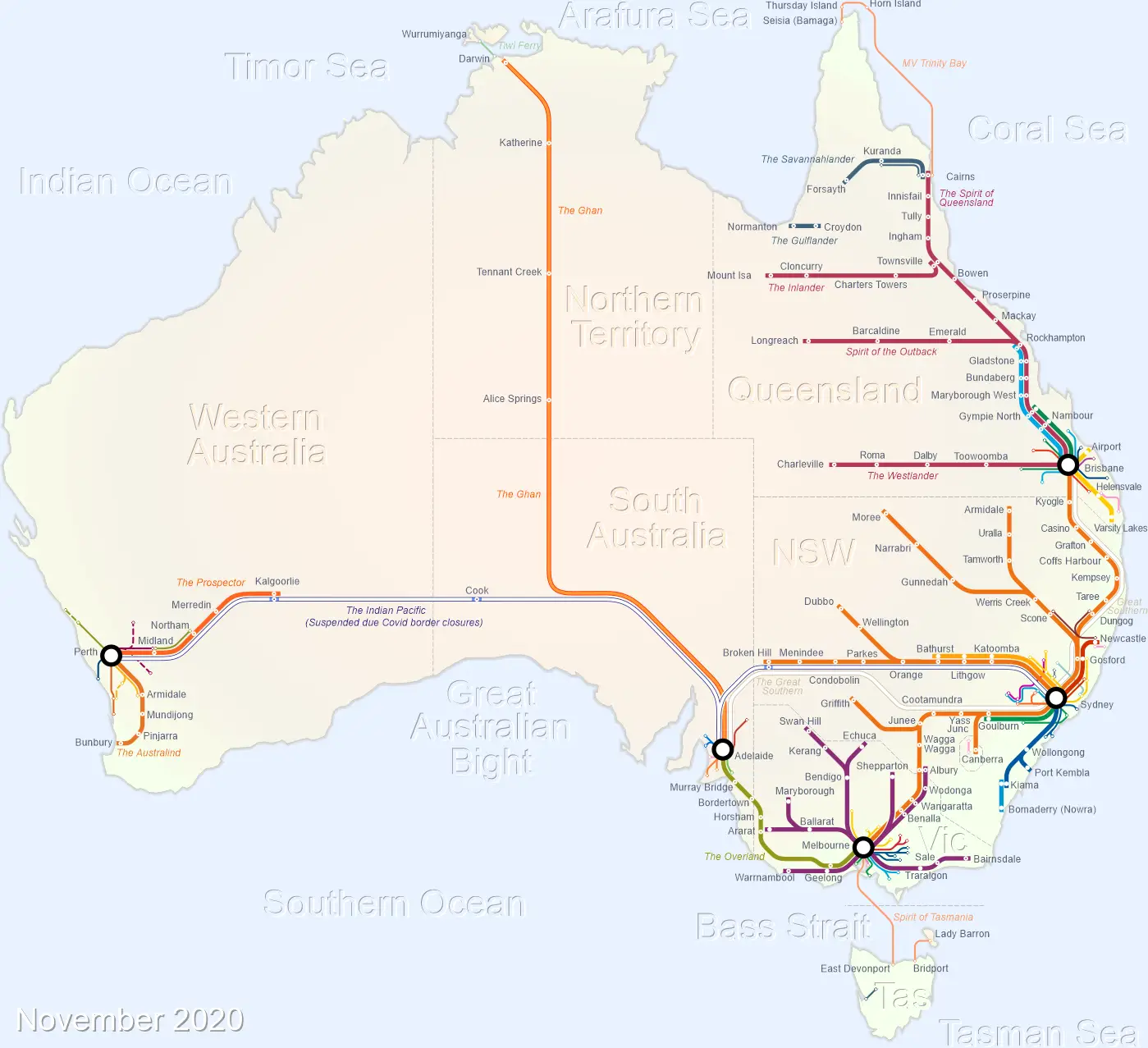 ciffer gavnlig Defekt Australian Rail Maps, Timetables & Bookings | Australian Rail Maps